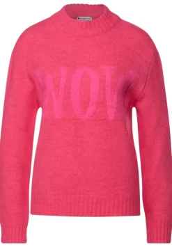Strickpullover Mit Wording