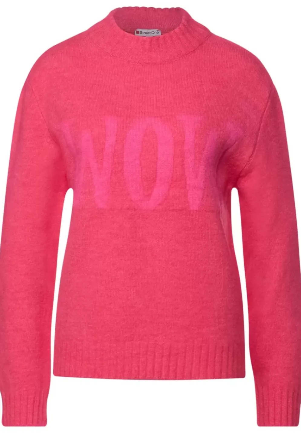 Strickpullover Mit Wording