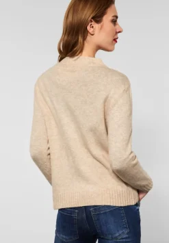 Strickpullover Mit Wording