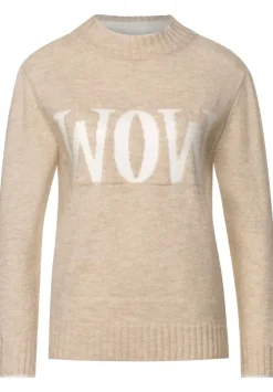 Strickpullover Mit Wording
