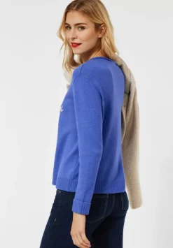 Strickpullover Mit Wording
