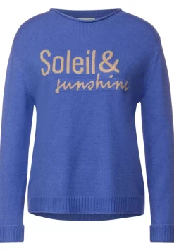 Strickpullover Mit Wording