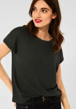 Strukturiertes T-Shirt