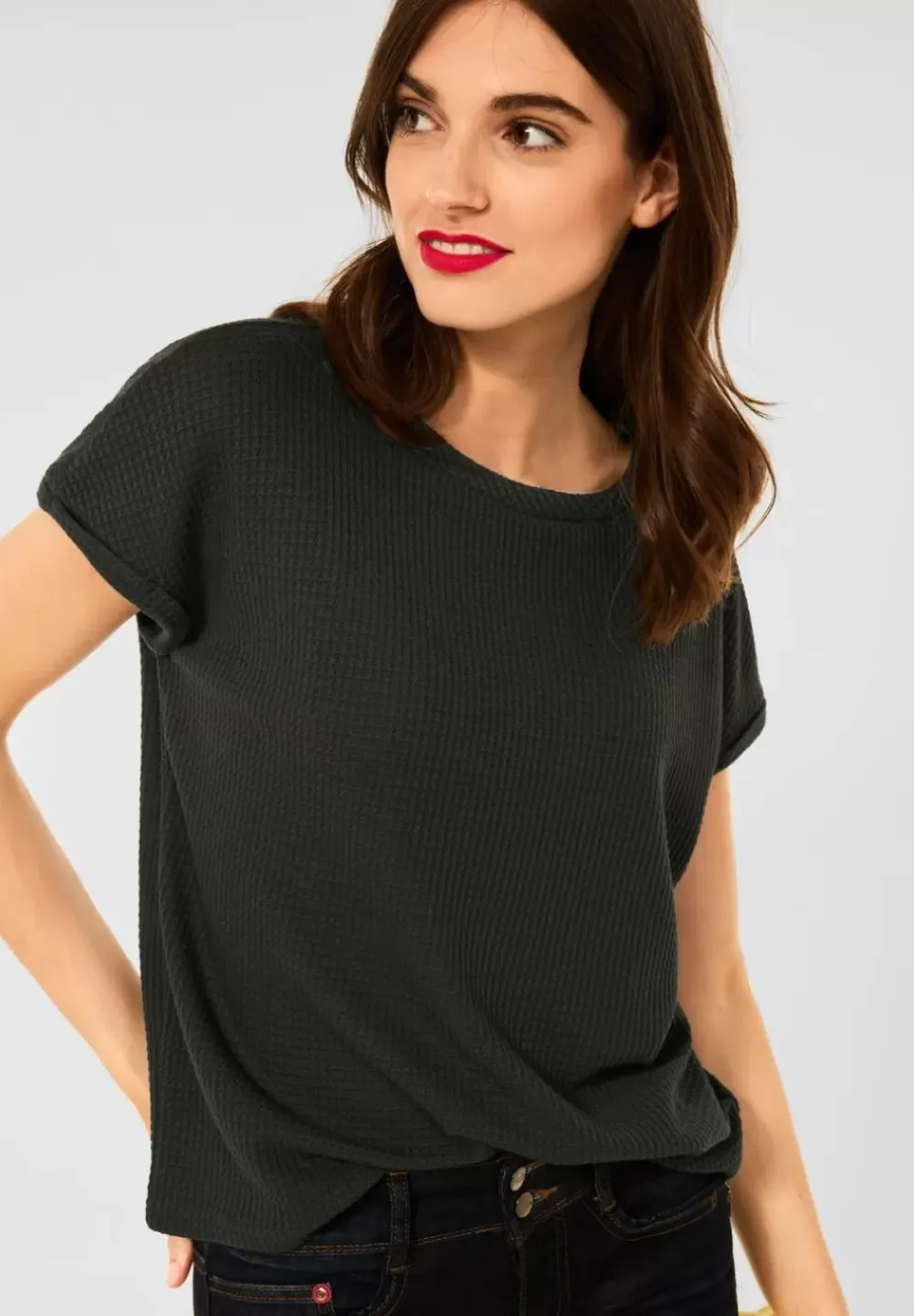 Strukturiertes T-Shirt
