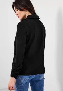 Sweatblazer Mit Raffdetails