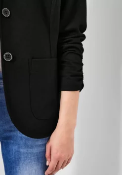 Sweatblazer Mit Raffdetails