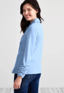 Sweatblazer Mit Raffungen