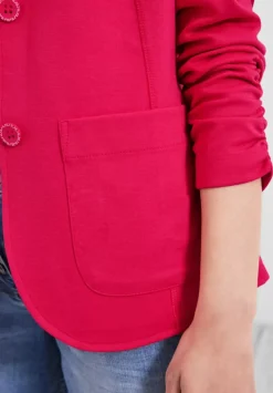 Sweatblazer Mit Raffungen