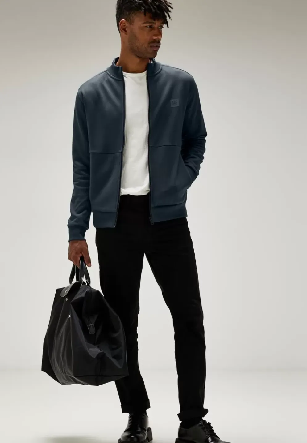 Sweatjacke Mit Stehkragen