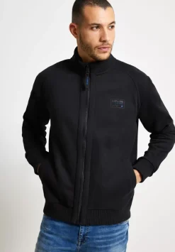 Sweatjacke Mit Troyerkragen