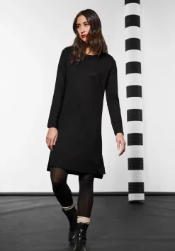 Sweatkleid In Unifarbe