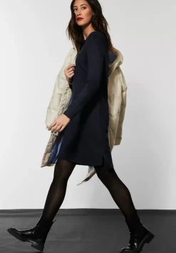 Sweatkleid In Unifarbe