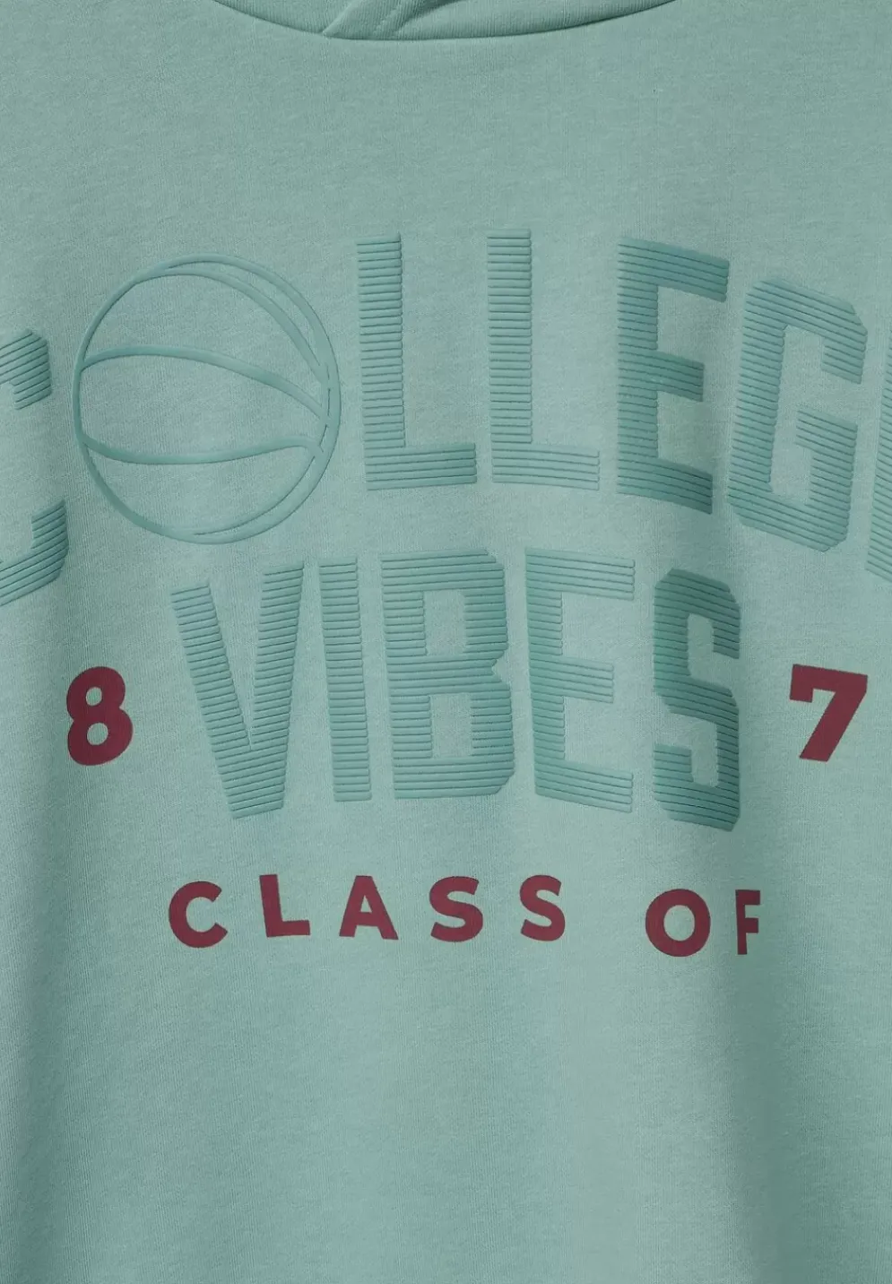 Sweatshirt Mit College Print