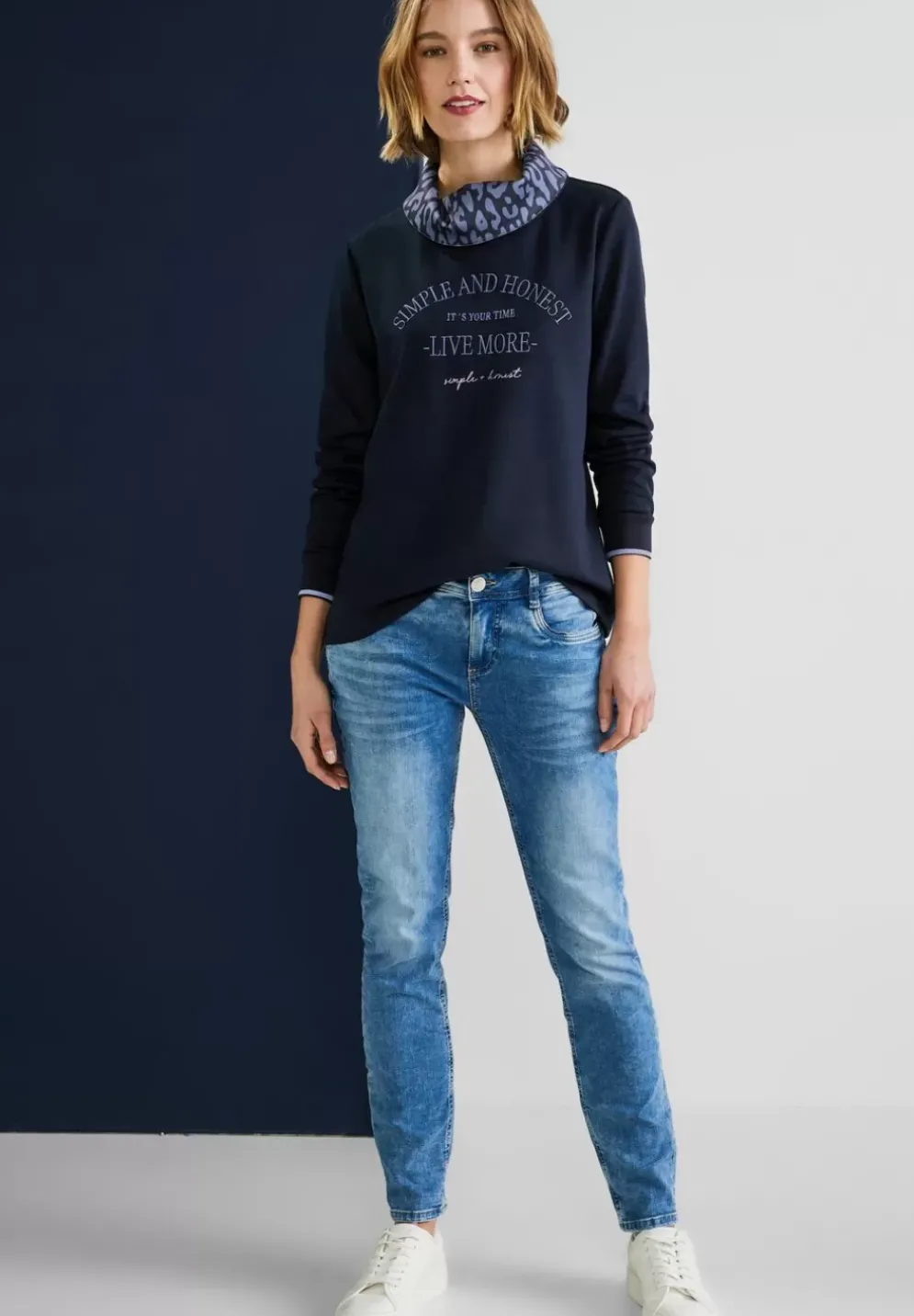 Sweatshirt Mit Frontprint