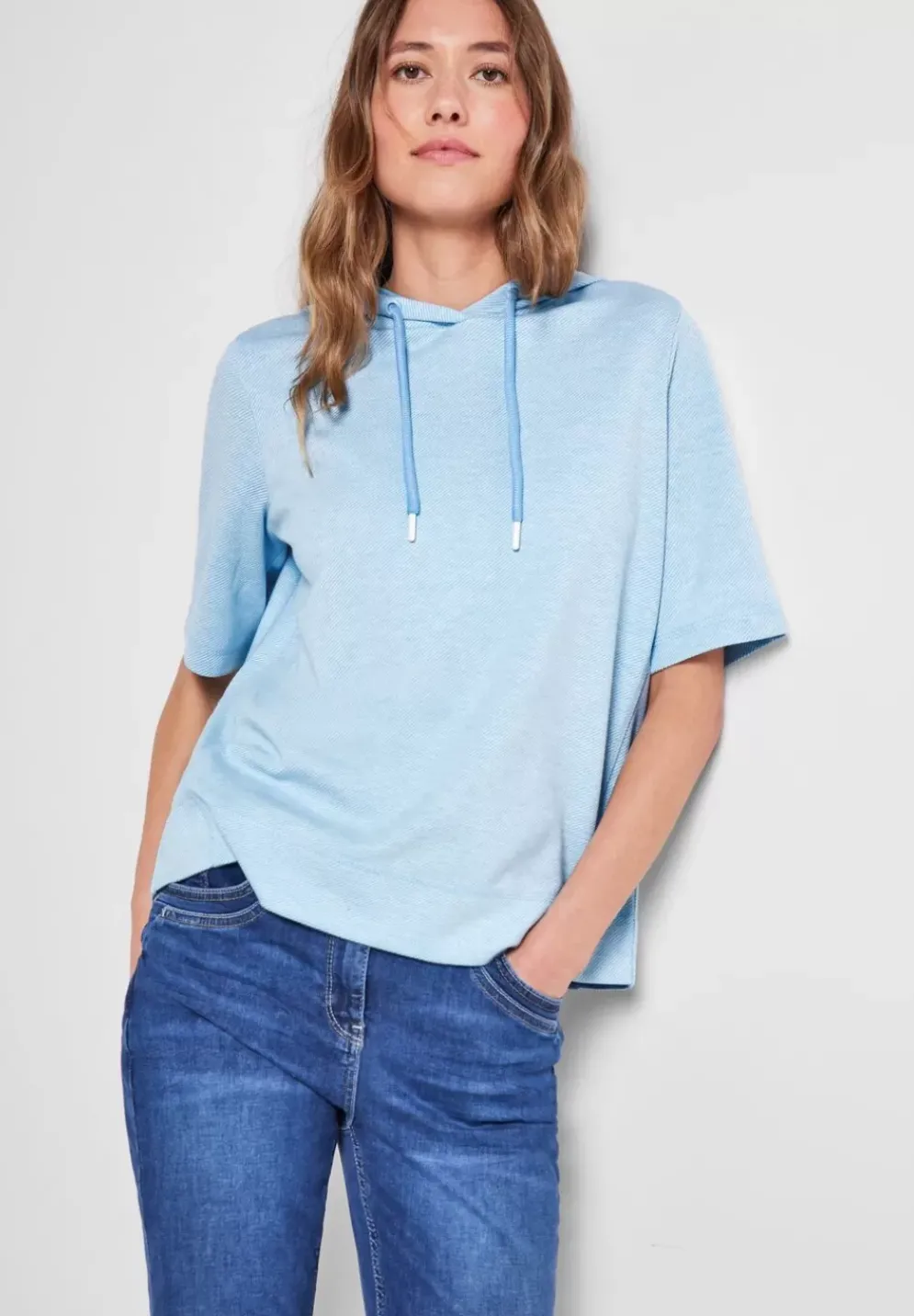 Sweatshirt Mit Halbarm