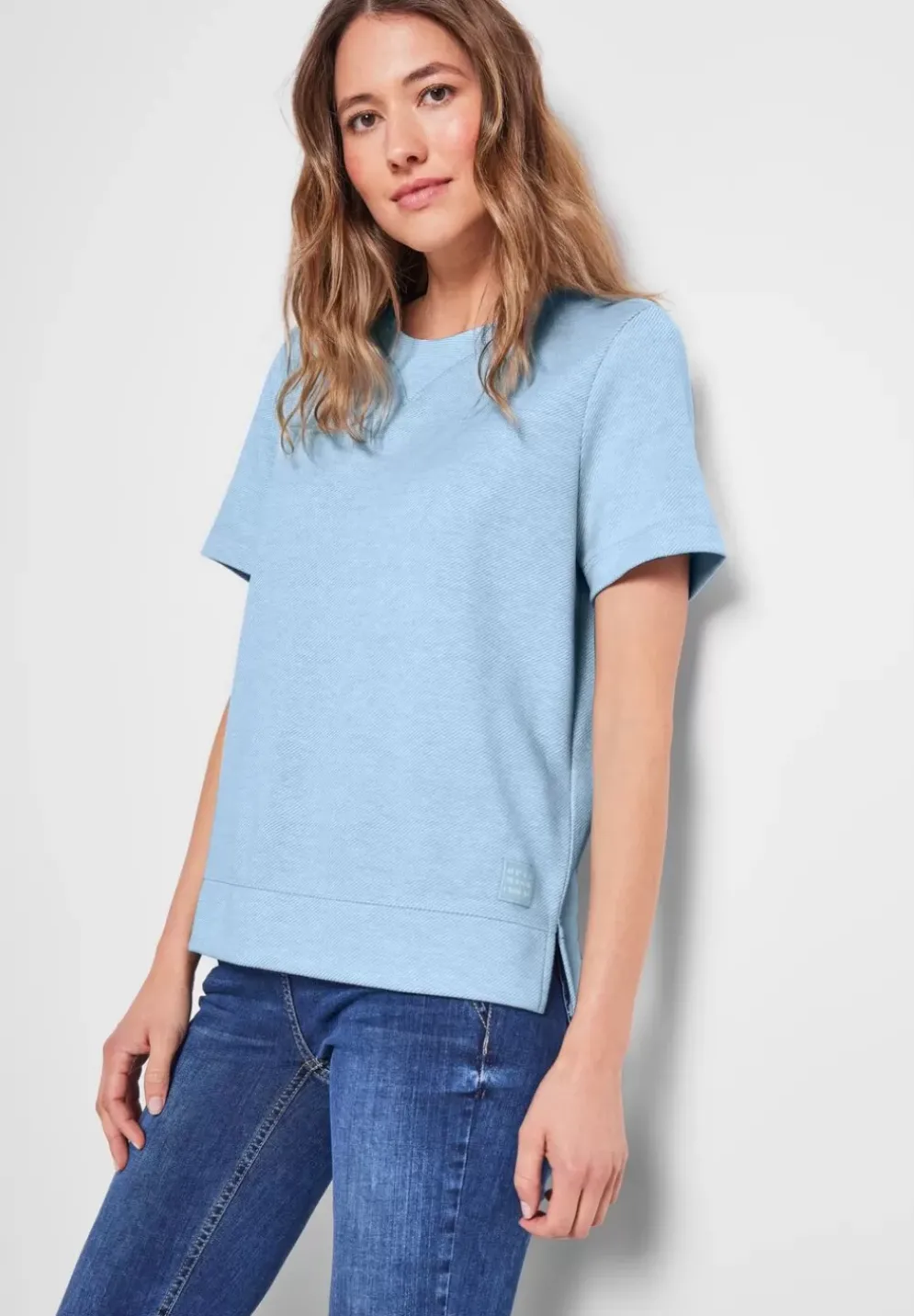 Sweatshirt Mit Halbarm