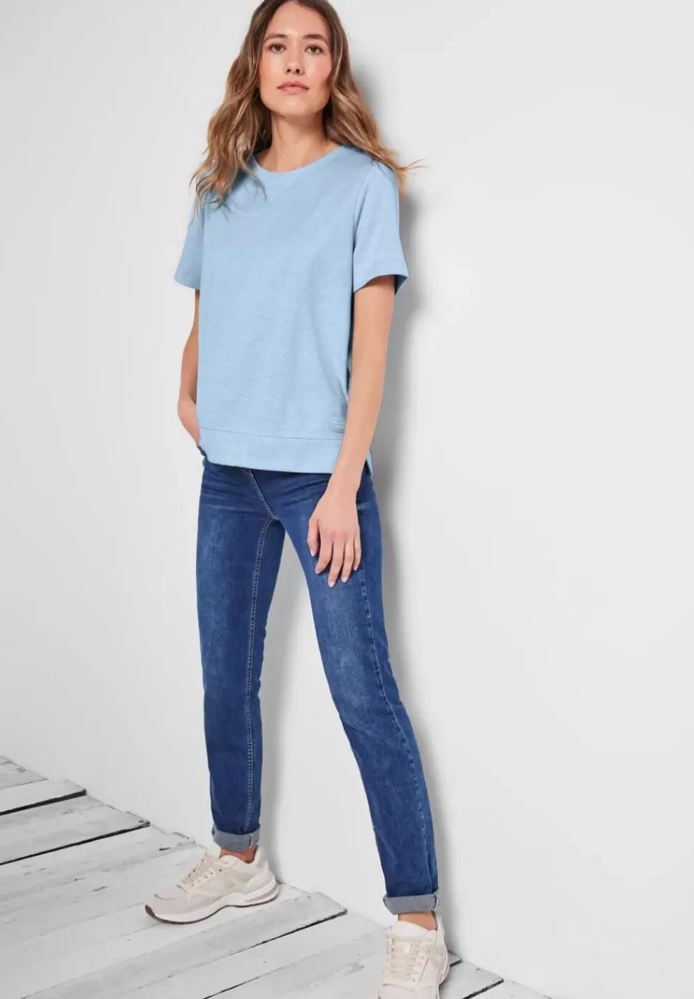 Sweatshirt Mit Halbarm