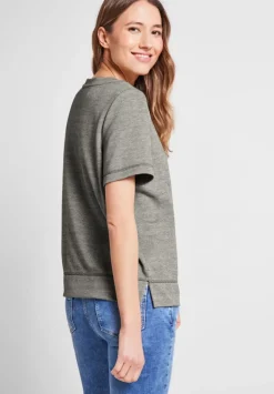 Sweatshirt Mit Halbarm