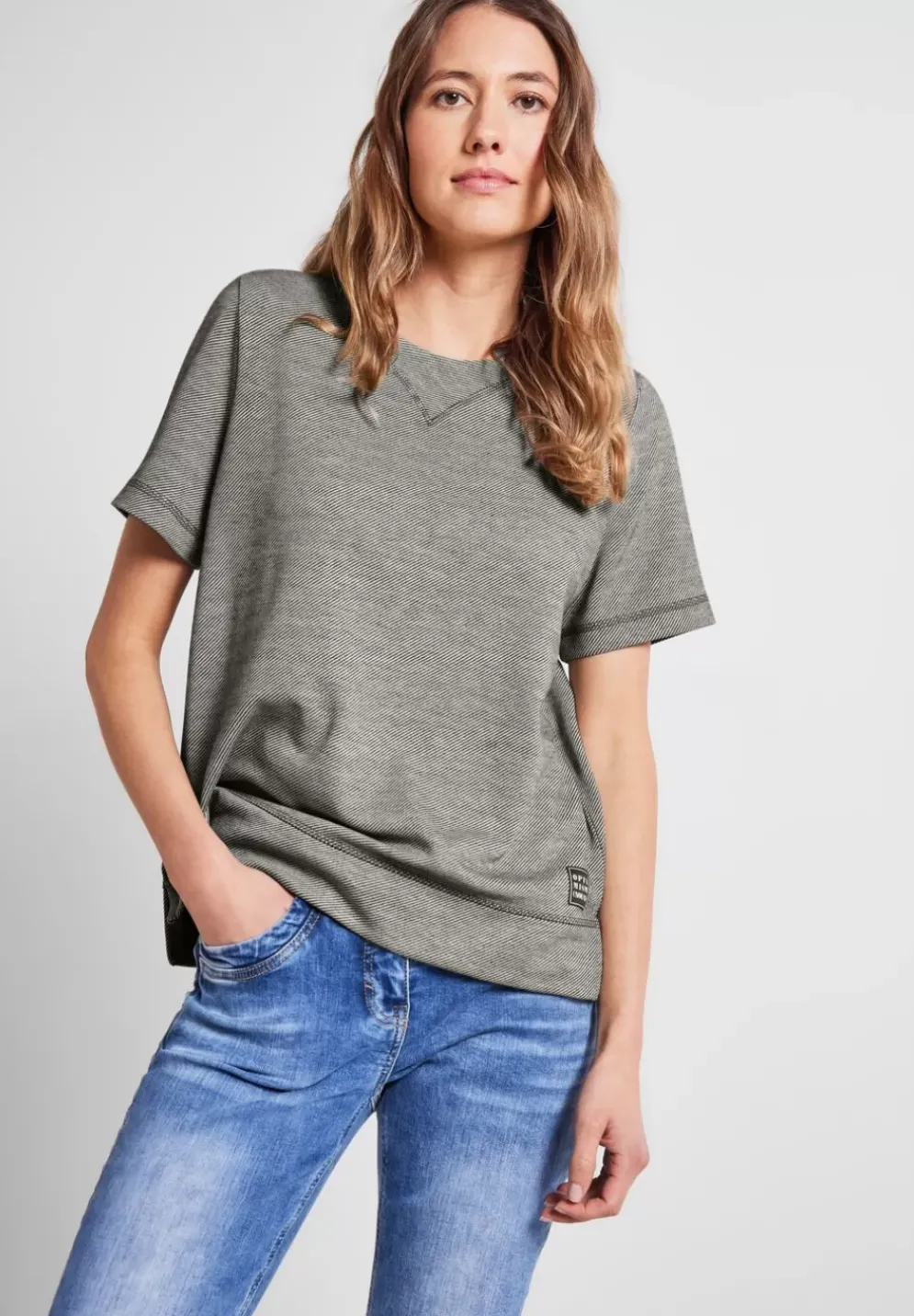 Sweatshirt Mit Halbarm