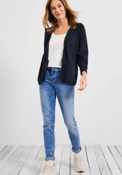 Sweatshirtjacke In Unifarbe