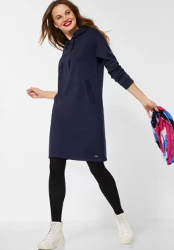Sweatshirtkleid In Unifarbe
