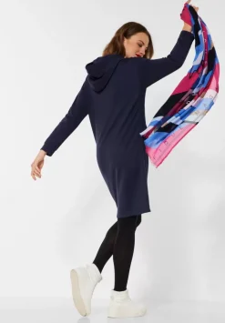 Sweatshirtkleid In Unifarbe