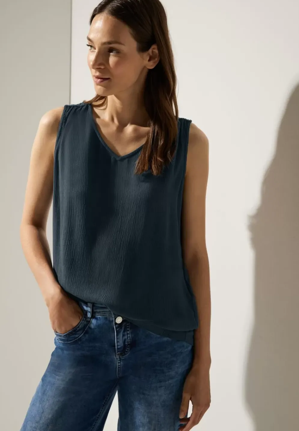 Top Mit Raffdetail