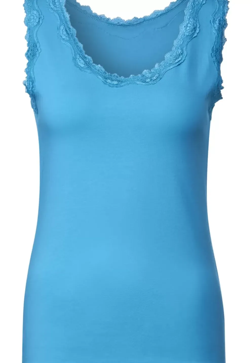 Top Mit Spitzendetail