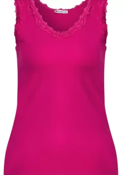 Top Mit Spitzendetail