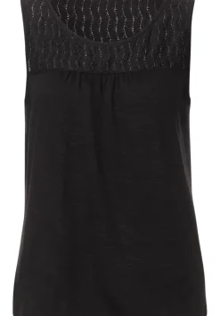 Top Mit Spitzendetail