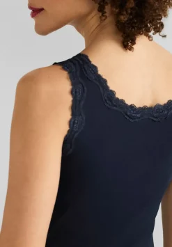 Top Mit Spitzendetail