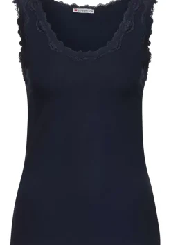 Top Mit Spitzendetail