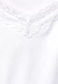 Top Mit Spitzendetail