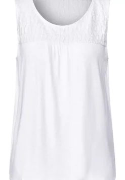 Top Mit Spitzendetail