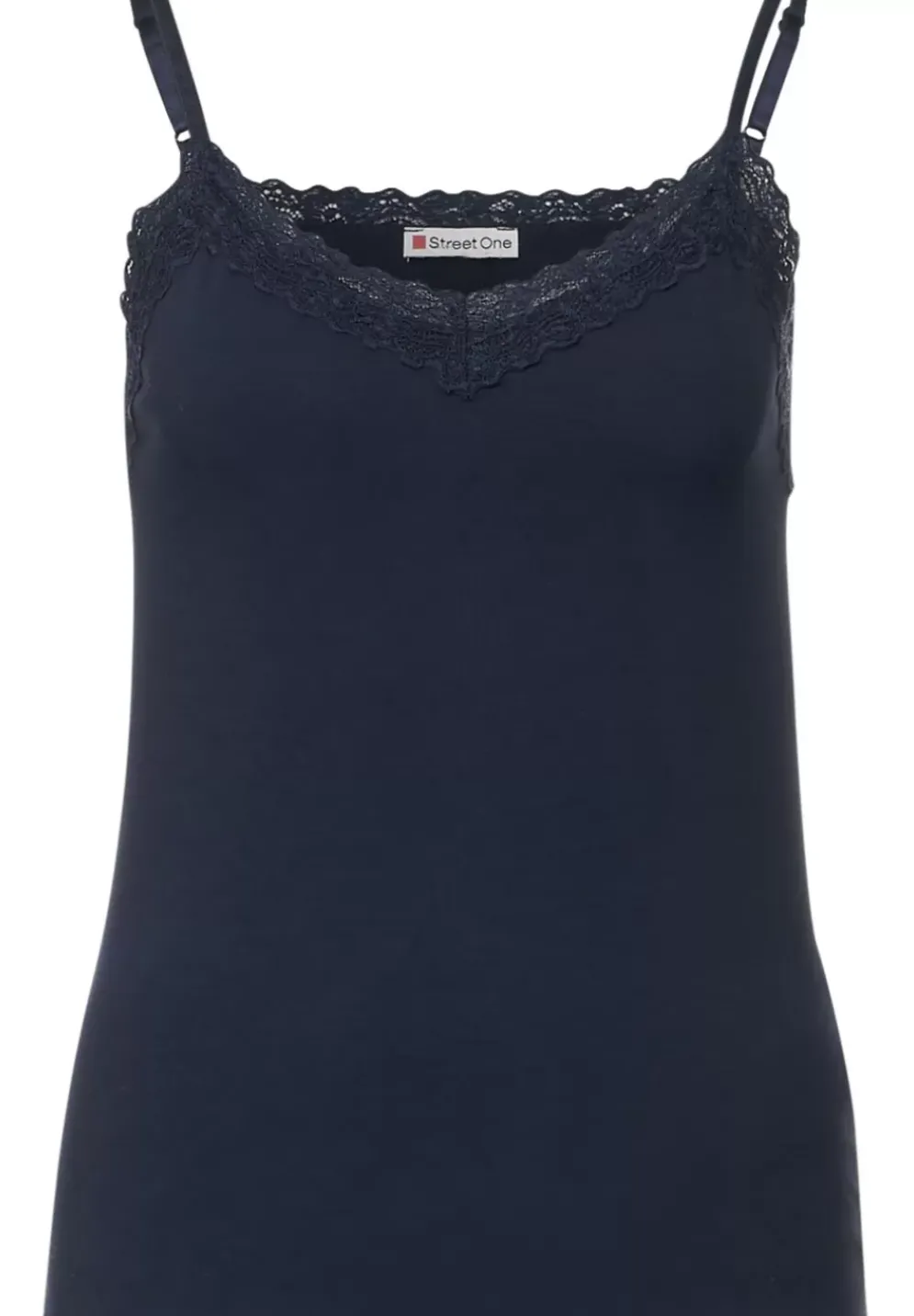 Top Mit Spitzendetail