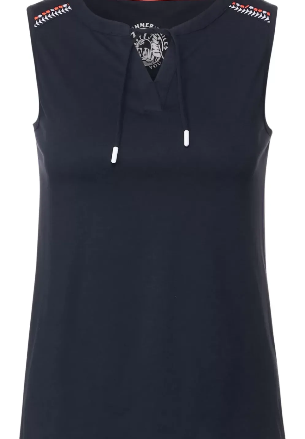 Top Mit Stickereidetail