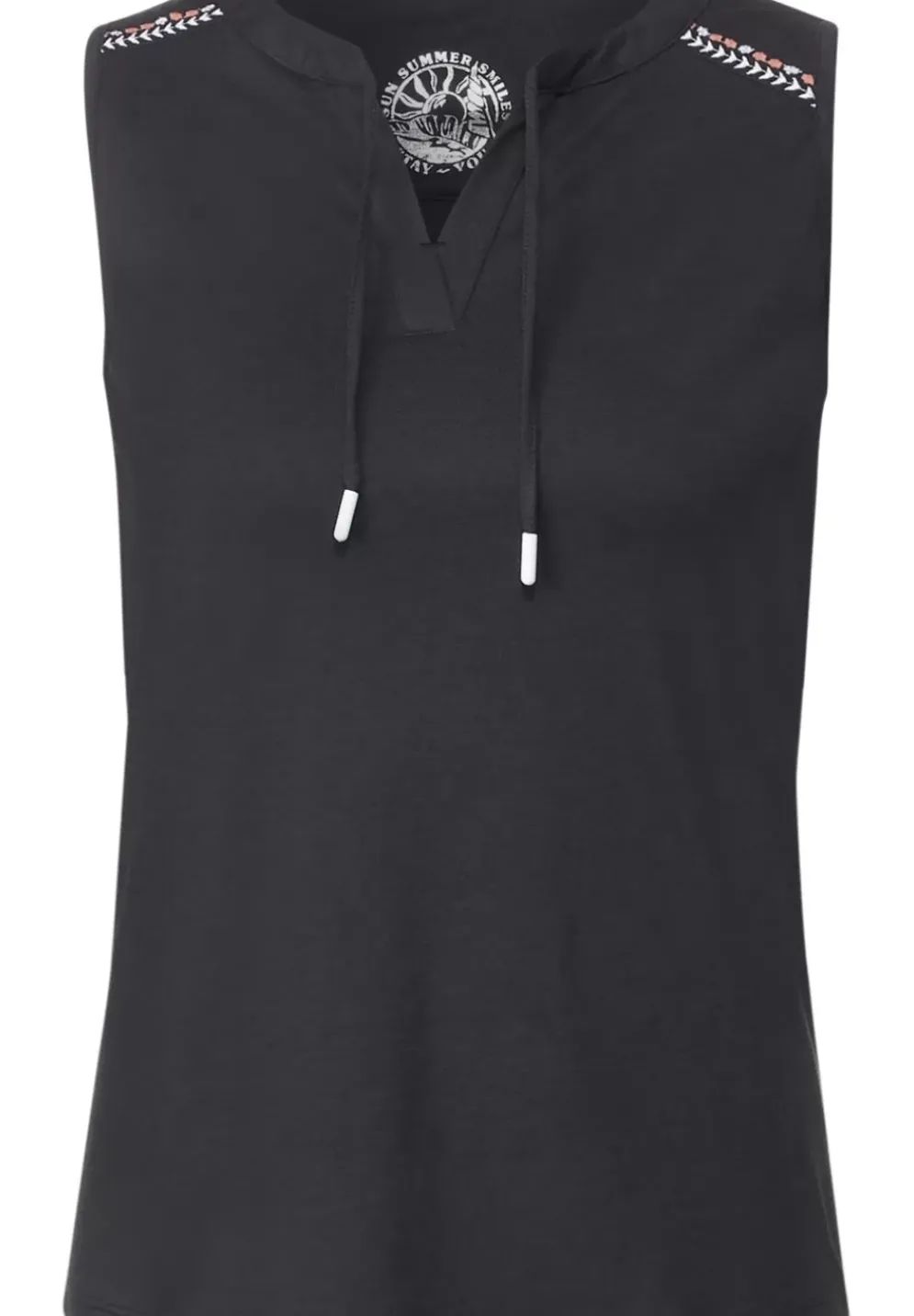 Top Mit Stickereidetail