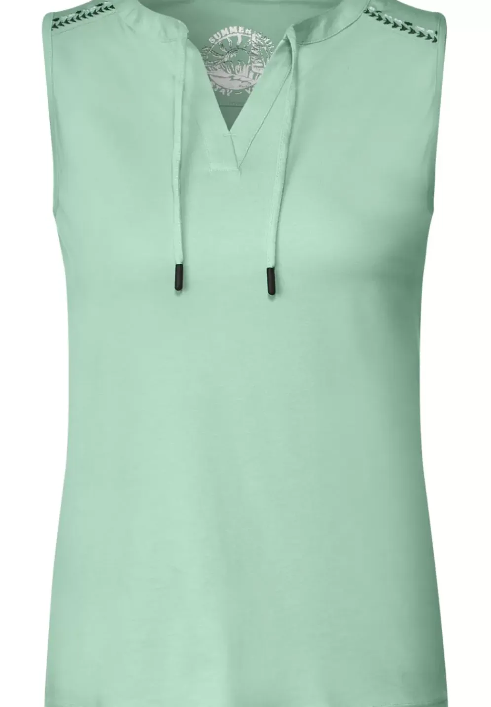 Top Mit Stickereidetail