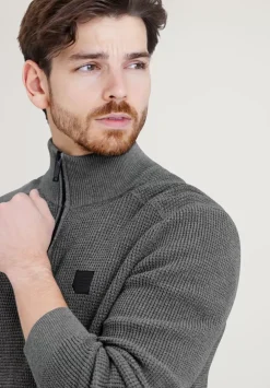 Troyerpullover Mit Zipper