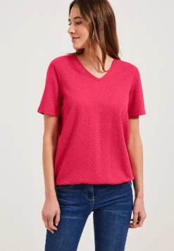 T-Shirt Im Ajour Look