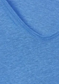 T-Shirt Im Leinenmix