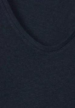 T-Shirt Im Leinenmix