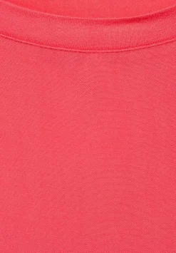 T-Shirt Im Materialmix