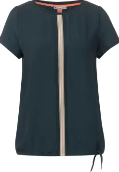 T-Shirt Im Materialmix