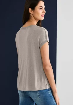 T-Shirt Im Schimmerlook