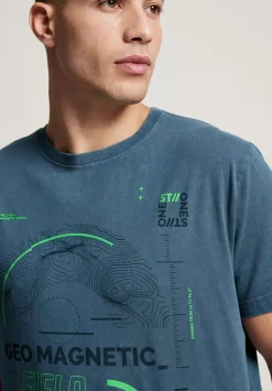 T-Shirt In Gewaschener Optik