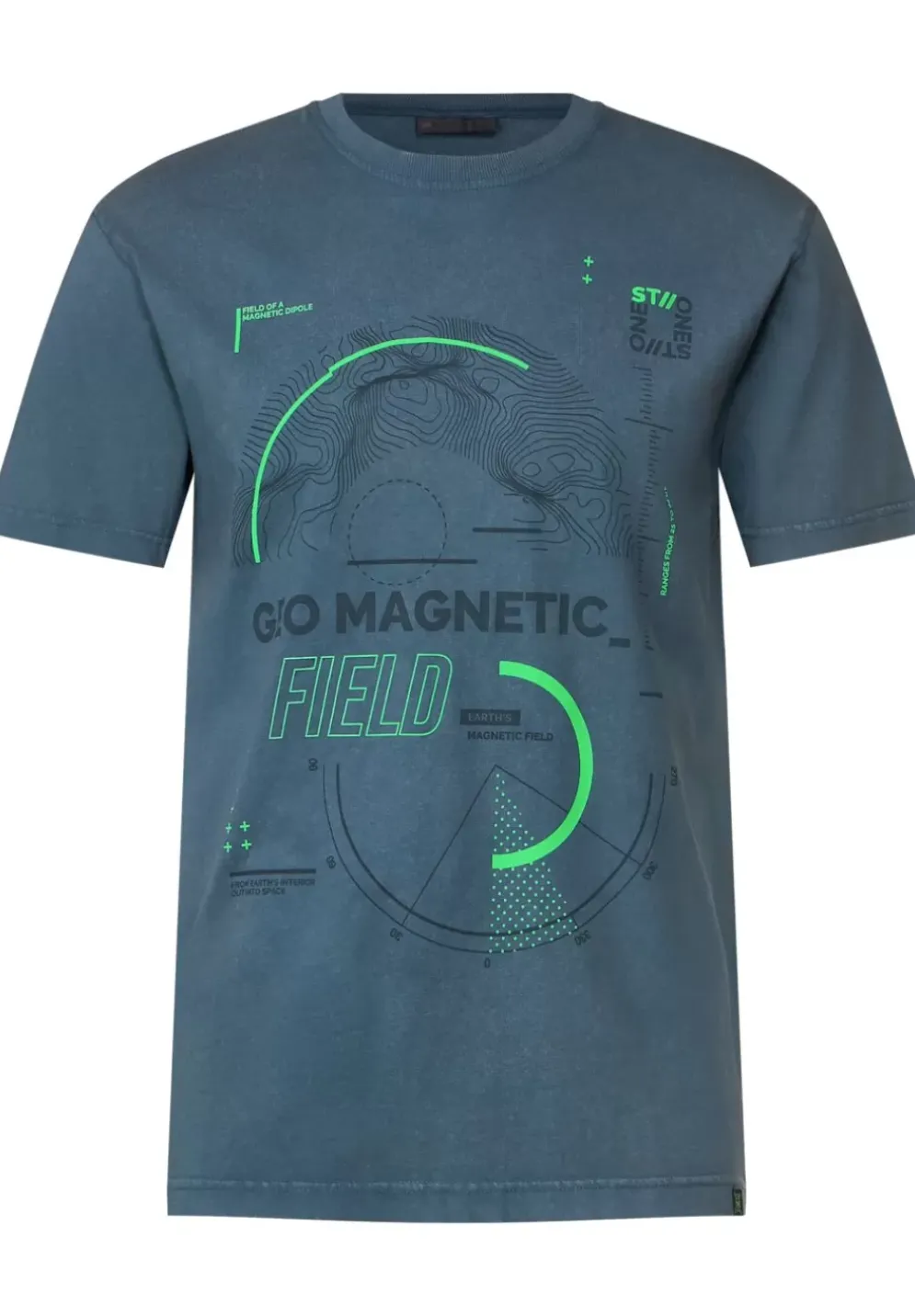 T-Shirt In Gewaschener Optik