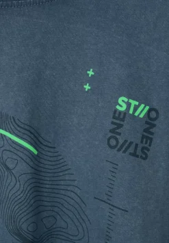 T-Shirt In Gewaschener Optik