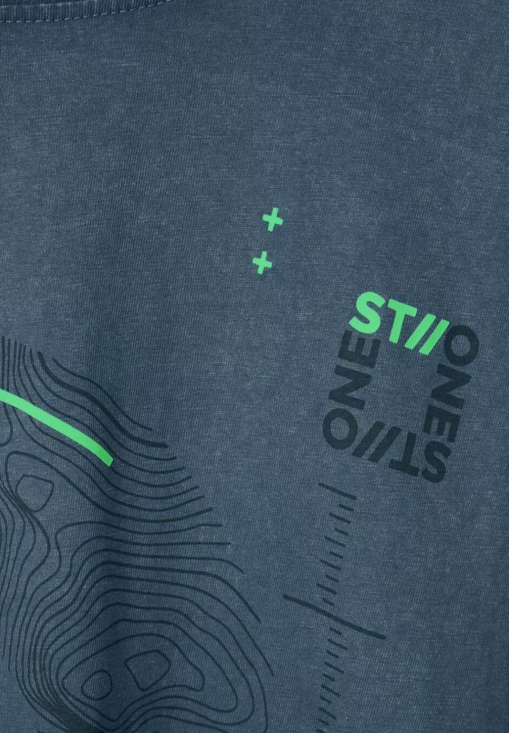 T-Shirt In Gewaschener Optik