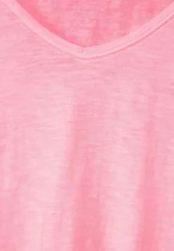T-Shirt In Gewaschener Optik